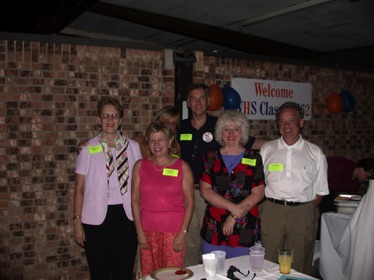 At Washburn High School: 
Carol Morgan, Sue Plank, Carol Carlson, Chuck Sherman, Sue Lovering, Tom Carlson